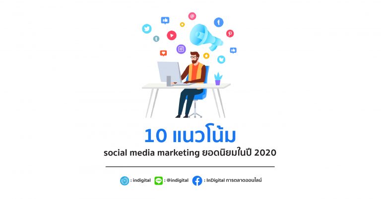 10 แนวโน้ม social media marketing ยอดนิยมในปี 2020