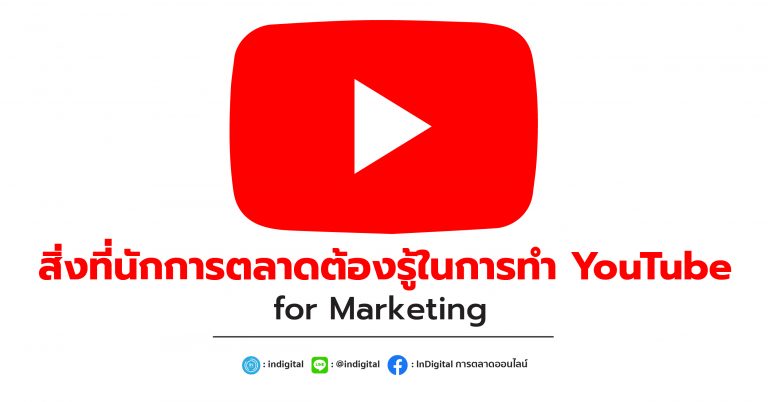 สิ่งที่นักการตลาดต้องรู้ในการทำ YouTube for Marketing