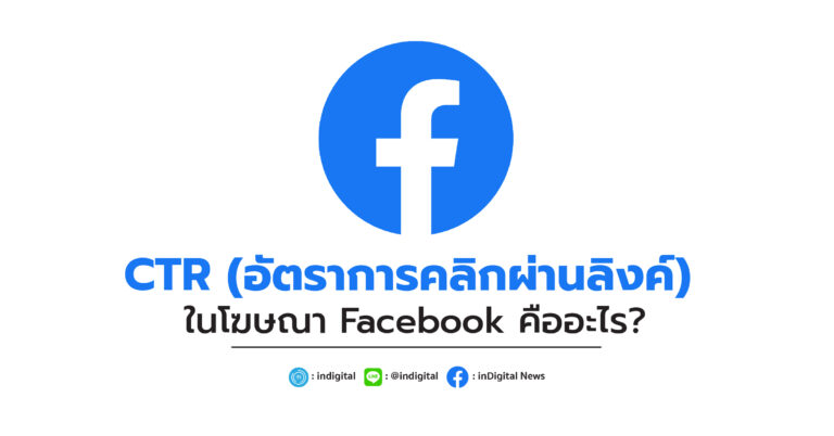 CTR (อัตราการคลิกผ่านลิงก์) ในโฆษณา Facebook คืออะไร?